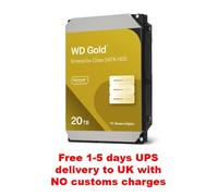 Western Digital 20TB WD Gold Enterprise Class SATA Internal Hard Drive HDD - 7200 RPM, SATA 6 Gb/s, 512 MB Cache, 3.5" - WD203KRYZ