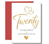 20th Anniversary Card Twenty Years Down Forever To Go A147