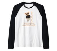 20th Birthday 20 Years Teddy Bear Being Awesome Twenty Raglan Baseball Tee