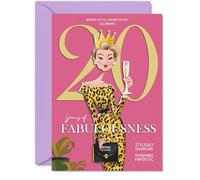 20th Birthday Cards for Women, Years Of Fabulousness