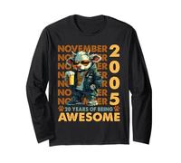 20th Birthday Cow Legends November 2005 20 Years Old Mens Long Sleeve T-Shirt
