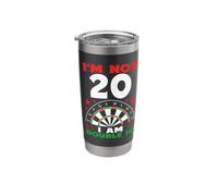 20th Birthday Darts 20 Year Old Stainless Steel Insulated Tumbler