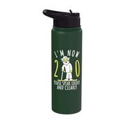 20th Birthday for Him, Men | I'm Now 20 Years Old, Cool Bday Stainless Steel Insulated Water Bottle