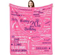 20th Birthday Gifts for Boys und Girls, 20th birthday blanket for Boy und Girls 20 Year Old Gift Ideas Birthday Decorations Blanket Gifts for 20 Year Old Birthday Gift for Boy und Girl Son Grandson