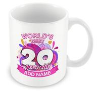 20th Birthday Gifts for Women - World's Best 20 Year Old Mug for Daughter