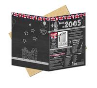 20th Birthday Gifts Ideas for Men or Women. Back In 2005 Giant Greetings Card. Bday Party Decor Home Supplies. Gift for him or her Turning 20 Years Old. Vintage 13x9 In Card with Mailing Envelope