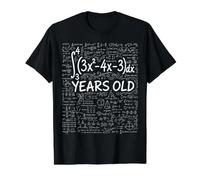 20th Birthday Integral Calculus Math Nerd Funny Value Graphic T-Shirt, Men, Black, L