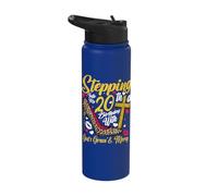 20th Birthday Queen Stepping God's Grace Mercy 20 Years Old Stainless Steel Insulated Water Bottle
