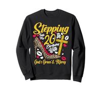 20th Birthday Queen Stepping God's Grace Mercy 20 Years Old Sweatshirt