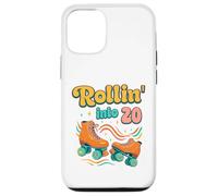20th birthday Roller Skates Rollin Into 20 years old groovy Case for iPhone 12/12 Pro