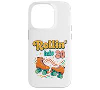 20th birthday Roller Skates Rollin Into 20 years old groovy Case for iPhone 14 Pro