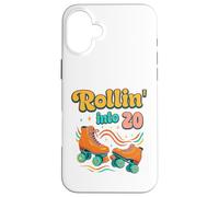 20th birthday Roller Skates Rollin Into 20 years old groovy Case for iPhone 16 Plus