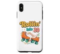 20th birthday Roller Skates Rollin Into 20 years old groovy Case for iPhone XS Max