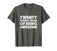 20th Birthday Shirt Gift Women Men Age 20 Year Old Twenty T-Shirt