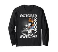 20th Birthday The Bear Legends October 2005 20 Years Old Men Long Sleeve T-Shirt