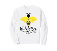 20th Birthday The Queen Bee Is 20 Years Old Bumblebee Sweatshirt