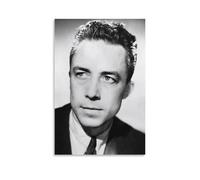 20th-century Short Story Writers Albert Camus Black And White Celebs Poster Painting On Canvas Wall Art Poster Scroll Picture Print Walls Decor Home Posters 16x24inch(40x60cm)