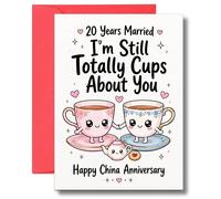 20th Wedding Anniversary Card For Husband Wife Funny China Celebration Romantic Partner Greeting A134