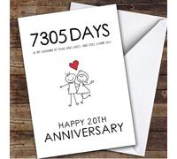 20th Wedding Anniversary Card Personalised Husband Dad Jokes | Custom Card Personalised Cards, For Husband, For Him, Anniversary, 20th