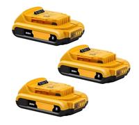 20V 2Ah Lithium Ion Battery Compatible With Dewalt DCB206 DCB204 DCB184 DCB200 Battery Tool Replacement(3PC)