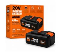 20V 4.0Ah Li-Ion Battery WA3644, Compatible with Worx PowerShare - Powerful Replacement Battery with Extra Long Running Time