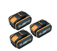 20V 4.0Ah Lithium Battery Rechargeable WA3553 WA3551 WA3553.1 WA3570 Compatible with All Worx Electric and Garden Tools(4.0ah -3PCS)