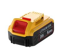 20V 6.0Ah Compatible for Dewalt DCB200 Power Tool 20V 6000mAh Electric Tool Li-ion Battery Replacement Accessory(1PCS DCB200 6.0Ah)