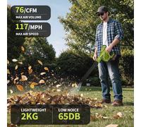 Vonhaus Leaf Blower 3000W, Clear Garden Leaves From Patios, Gutters, Driveways & More