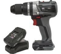 20V Brushless Hammer Drill Driver Kit - Includes 2Ah Battery & Charger - Bag