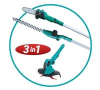20V Cordless 3 In 1 Telescopic Trimmer/lopper/strimmer