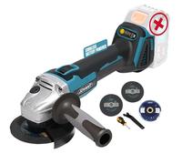 20V Cordless Angle Grinder, 4" and 4-1/2" Electric Angle Grinder Kit, 8500RPM Power Brushless Motor for Cutting/Sharpening/Removing Rust -JOVANT (No Battery)