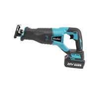 20V Cordless Reciprocating Saw, Variable Speed Electric Saw with 4 Blades, Portable Saber Saw for Wood, Metal, PVC Cutting, Pruning Branches