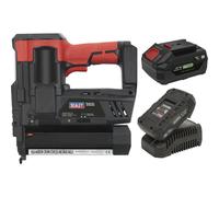 20V Cordless Staple & Nail Gun - 18 SWG - Includes 2 Batteries & Charger - Bag