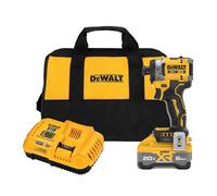 20V MAX XR Brushless Cordless, 3-Speed High Torque 1/4" Impact Driver Kit, with XR POWERPACK 8AH Battery and Charger (DCF860WW1)