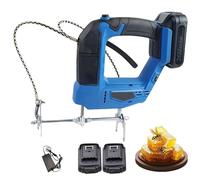 20V Rechargeable Portable Hive Frame Shaker | 4-Speed Adjustable Hive Vibrator with Non-Slip Ergonomic Handle | Beekeeping Supplies for Frame Extraction (Blue, 2 Battery)