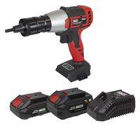 Sealey Brushless Cordless Nut Riveter 20V SV20 Series - 2 Batteries