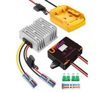 20V to 12V Down Voltage Converter Compatible with Dewalt 20V Battery, DC Voltage Regulator 15A MAX 120W, Electric Wheel Battery Adapter, Step Down Converter with Power Protection