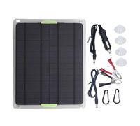 20W 12V Solar Panel kit, Solar Charger Car Battery Trickle Charger Maintainer, Safe Protection, Portable Solar Panel Power Backup Kit for Automotive, Motorcycle, Boat, ATV, Marine, RV, Trailer