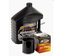 20W-50 Motor Oil Spectrum Cutting Kit + Black or Chrome Oil Filter x Harley Sportster from 1984 to today; Dyna Softail Touring V-Rod from 1984 to 1999 Standard Black