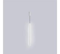 20W Adjustable Height LED Chandelier Long Tube Pendant Modern Minimalism Ceiling Light Fixture Bar Spotlight for Kitchen Island Dining Living Room Counter(Neutral Light,Wh