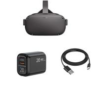 20W Charger for Meta Quest 3/2/1, Dual USB Port USB A, USB C, Fast Charging Cable Compatible for Oculus All-in-one VR Gaming Headset, Pico,iPhone 15/15 Pro/15 Plus/15 Pro Max, i Pad Pro/Air & More