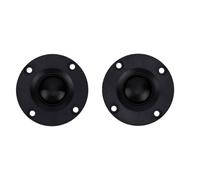 20W Dome Tweeter Speakers, Pair of 2 Inch Tweeters for Home and Car Sound Systems, Durable ABS and Silk Material, Black