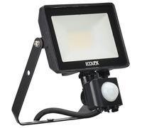 20W EcoLink LED Floodlight with PIR, 4000K, 1700lm, IP65, Black - ECOFL20-4K-PIR