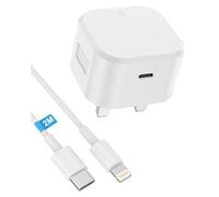 20W iPhone Fast Charger [MFi Certified] iPhone USB C Fast Charger Plug Power Adapter with 6FT Type C to Lightning Cable Compatible with iPhone 14/13/12/11 Pro/Pro Max/XS Max/XS/XR/X/SE/8/iPad and More