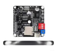 20W MP3 Music Player Board USB Programmable Voice Playback Module with 8MB Storage TF Card Support Serial Port Control for DIY Projects(CH9312-TF High)