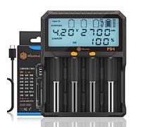 20W PD 18650 Battery Charger, Including Lcd Displayable Capacity, Discharge Test Function, 3A Intelligent Universal Fast Charger, Suitable For Lithium Ion Ni-mh Ni-cd AA AAA Batteries