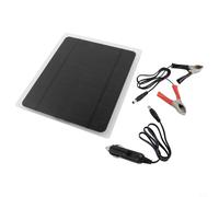 20W Portable Solar Panel 12V Trickle Charger Kit for Car Van Caravan Boat with Complete Accessory Kit of Clips and Cables
