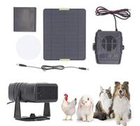 20W Solar Chicken Coop Heater with Dual USB Output, Portable & Waterproof Solar Heater for Winter, Overheat Protection, for Chicken Coops, Greenhouses, Pet Houses, Cars, Camping