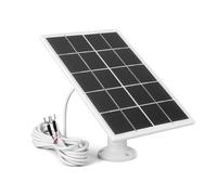 20W Solar Panel Charger for Ring Video Doorbell (4/3/3 Plus/2) - White, IP65 Waterproof, 360 Adjustable Mount