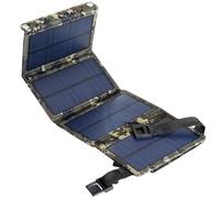 20W Solar Panel Folding Outdoor Solar Charger, Compact Solar Charging Bag with USB Output, Monocrystalline Silicon, 2 Carabiners Included, for Hiking, Camping, and Outdoor Activities